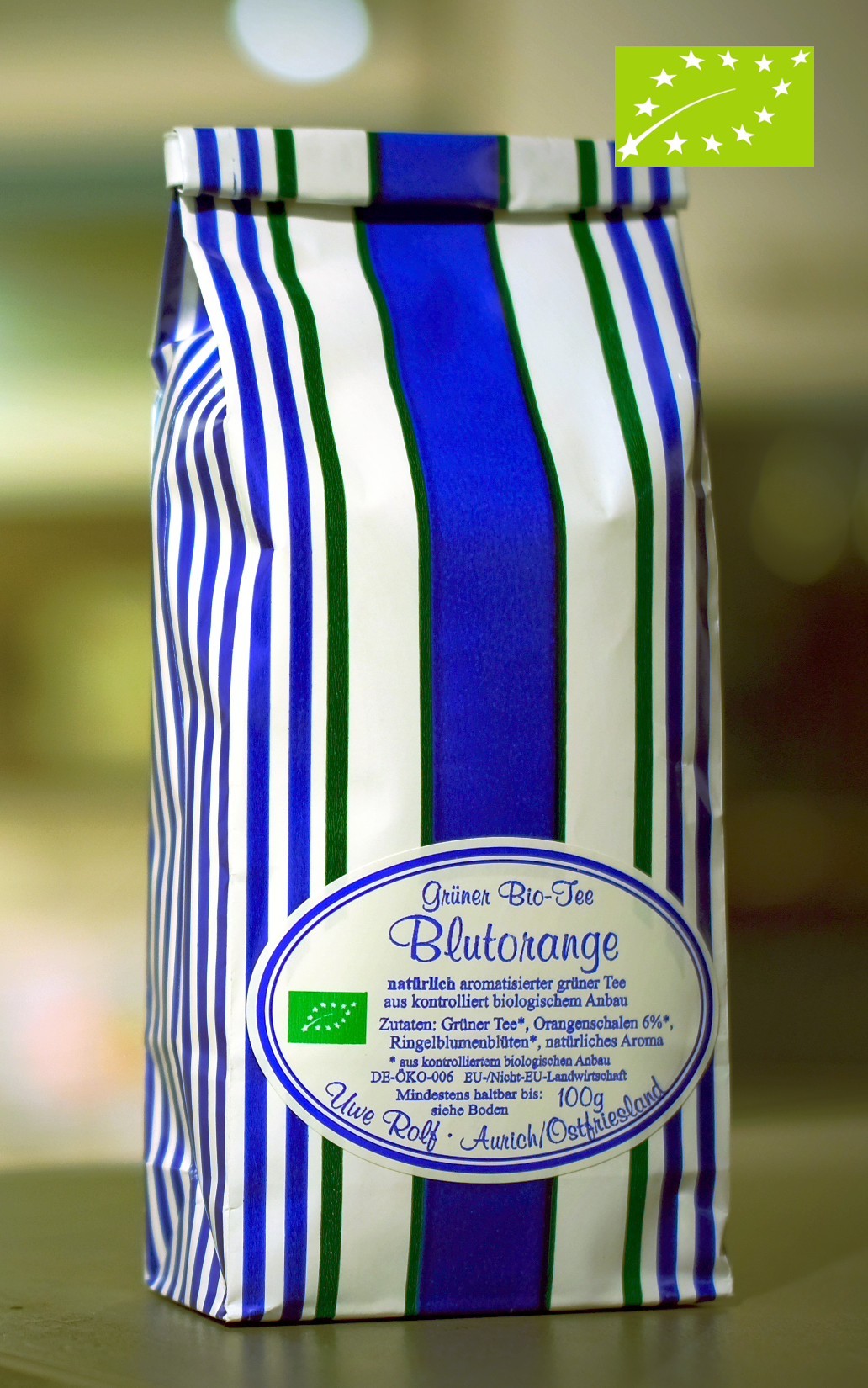 Grüner Bio - Tee Blutorange