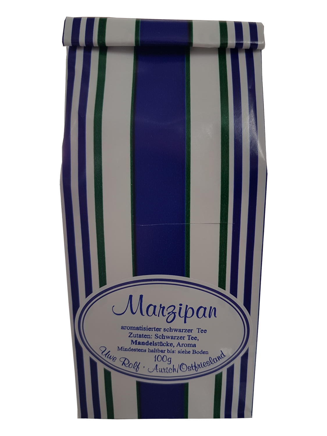 Schwarztee Marzipan
