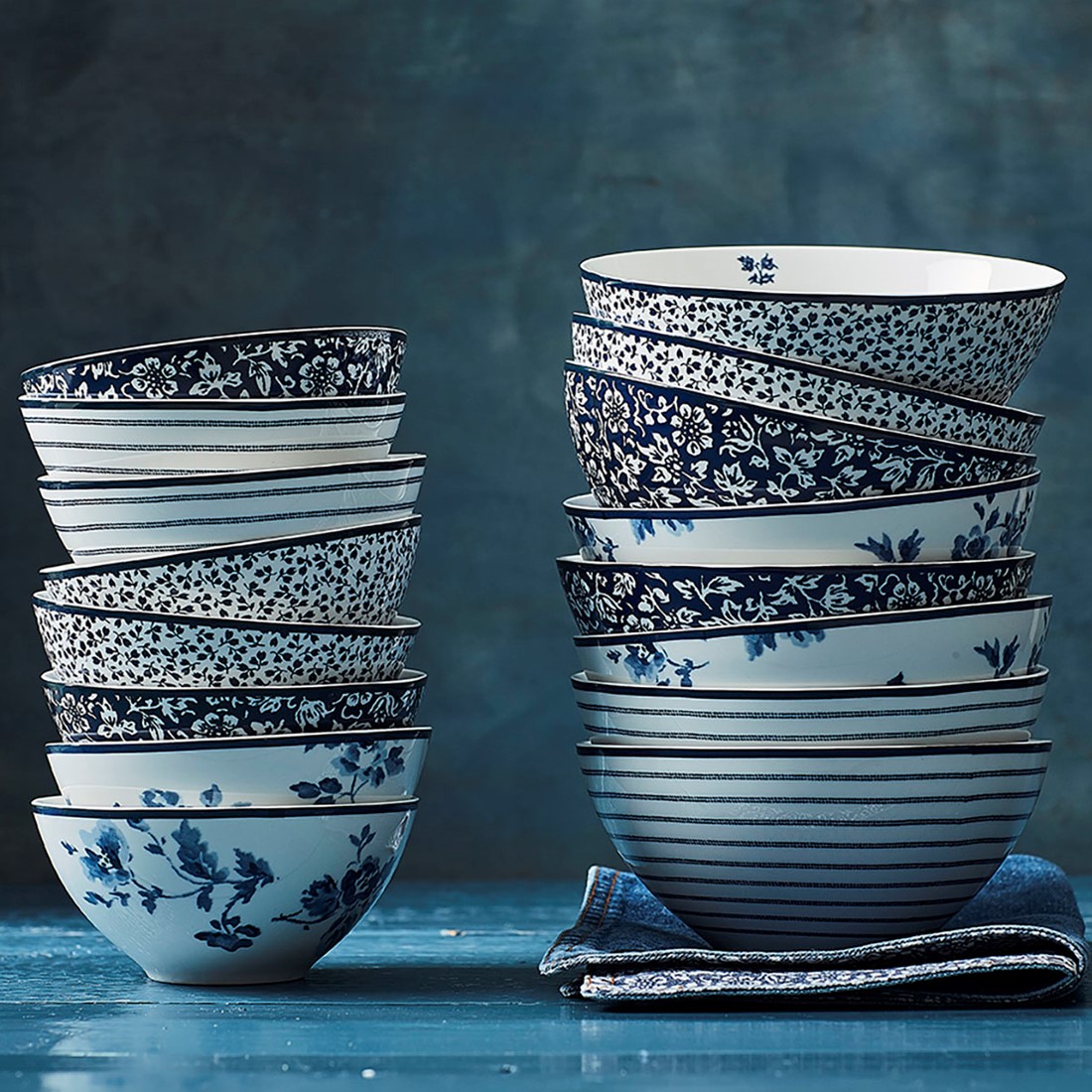 Laura Ashley Blueprint Schalenset 4x16cm