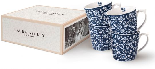Laura Ashley Blueprint Tassen Set Sweet Alyssum 4x320ml