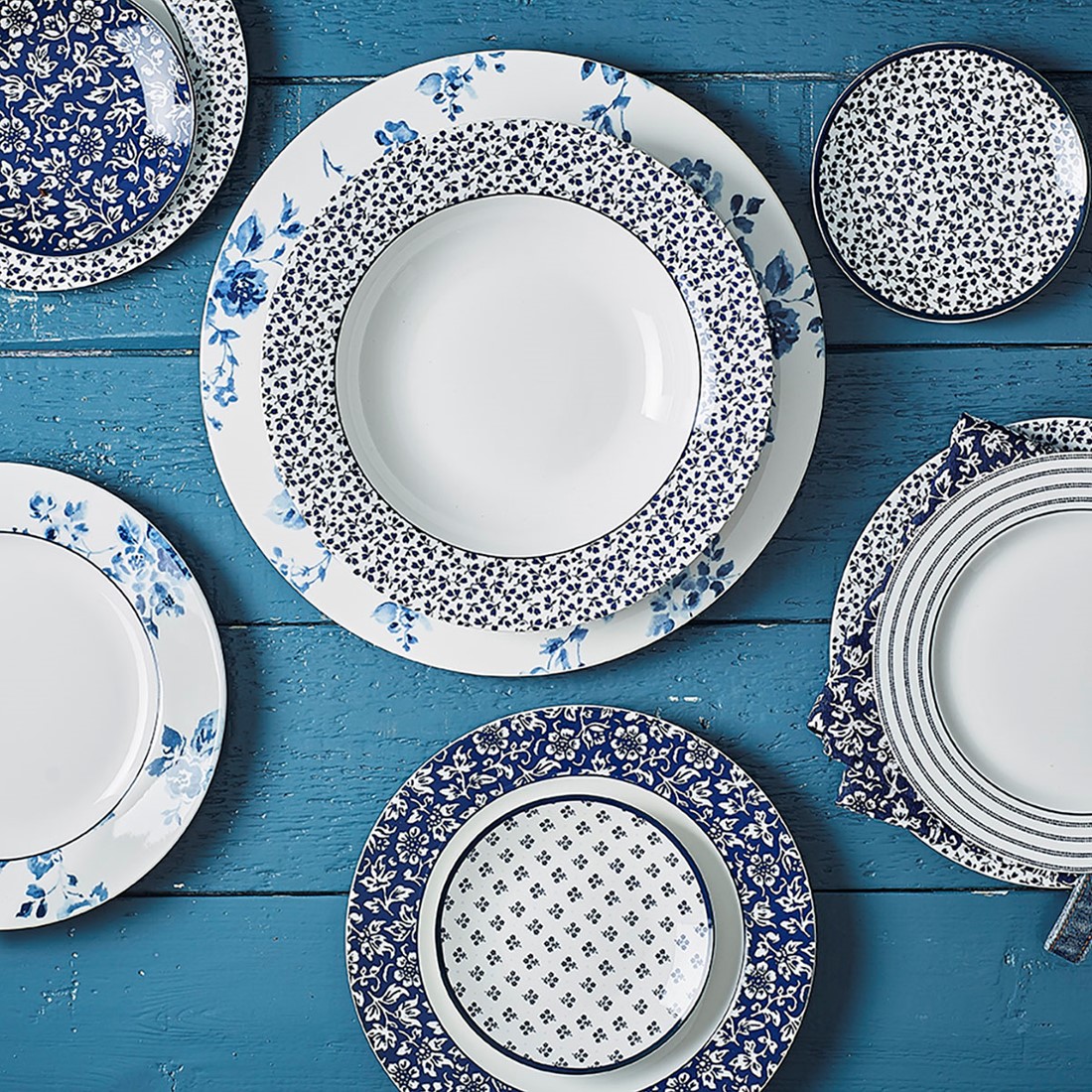 Laura Ashley Blueprint Teller Set 4x20cm